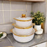 3 Piece Ceramic Serving Soup Pot